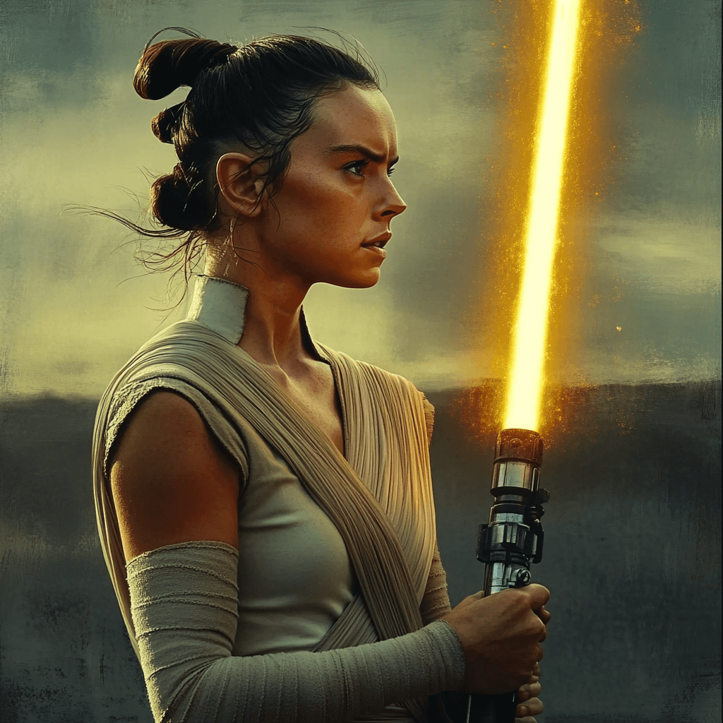 Rey lightsaber
