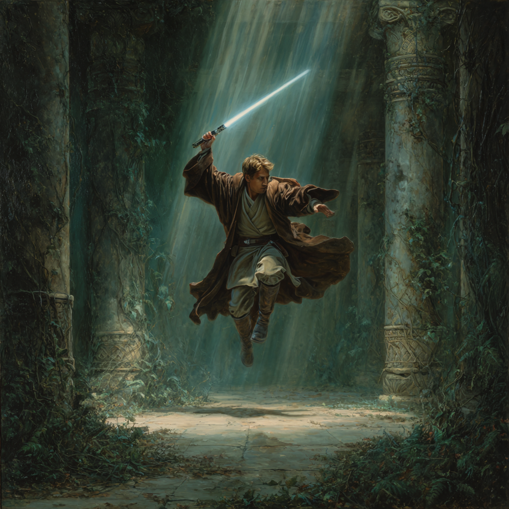 Lightsaber fighting form
